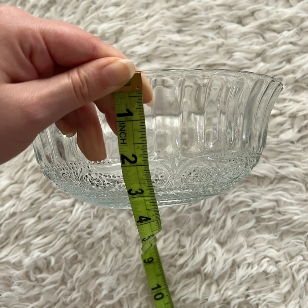 Vintage Glass Bowls Dining Kitchen